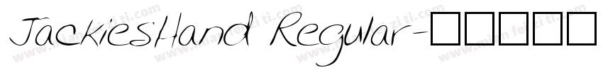 JackiesHand Regular字体转换